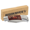 Bison River 3 1/2" Wood Folding Knife