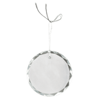 3" Crystal Round Faceted Ornament