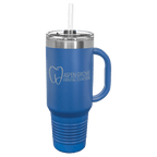 Polar Camel 40 oz. Coral Travel Mug with Handle, Straw Included