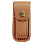 Bison River 4" Wood Folding Knife with Leather Sheath
