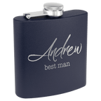 Laser Engraved Flask- Customizable