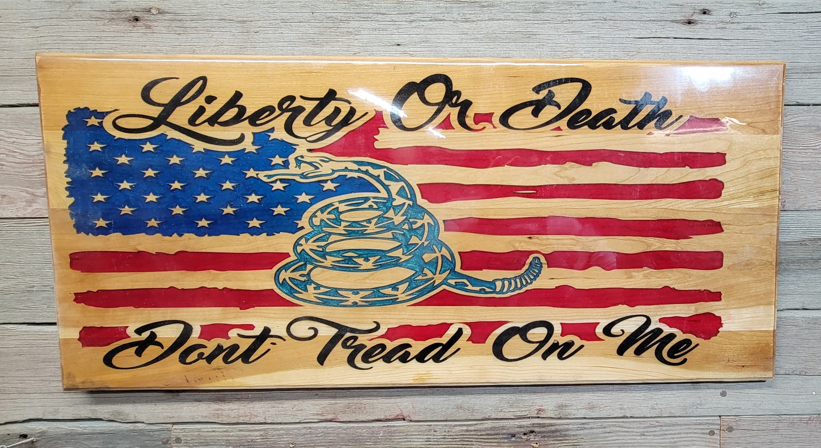 Gadsden Flag Full Epoxy