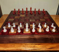 ChessboardGiftGraduationGiftFather'sDay CheckerboardGiftGraduationGiftFather'sDay BlackWalnut BurgundyEpoxy Storage