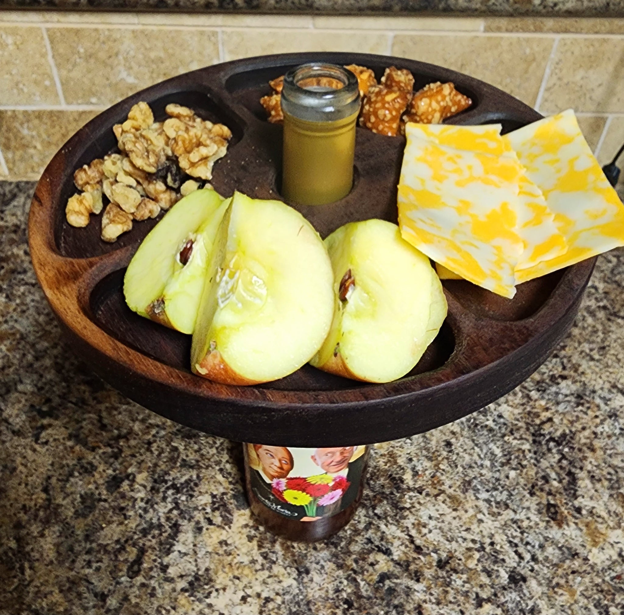 Walnut Charcuterie/Wine Tray