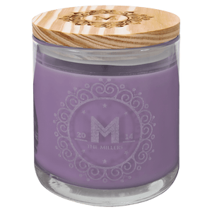 14 oz. Lavender Vanilla Candle in a Glass Holder with Wood Lid