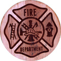 Laser Cut Customizable Fire Fighter Logo- Unfinished