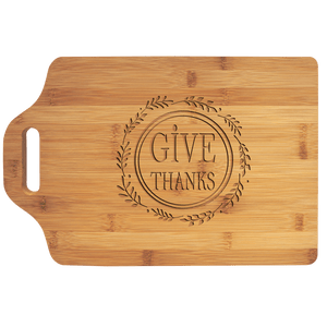 15" x 10 1/4" Bamboo Cutting Board with Handle