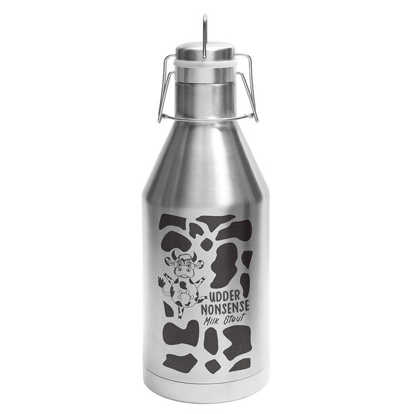 Polar Camel 64 oz. Steel Vacuum Insulated Growler with Swing-Top Lid