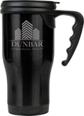 14 oz. Laserable Stainless Steel Travel Mug with Handle