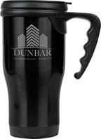14 oz. Laserable Stainless Steel Travel Mug with Handle
