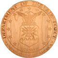 Carved Air Force Shield- Unfinished